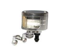 cyclingcolors Palanca del cilindro maestro de freno para motocicleta, scooter, ciclomotor, universal, ovalada, aluminio, color plata