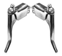 CYCLINGCOLORS Levier Turismo Par de manetas de Freno, Unisex-Adult, Cromo, 22.2mm