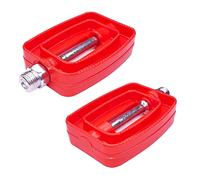 cyclingcolors par de pedales bicicleta niño niña 60x80mm 9/16" nylon antideslizante bambino, Rojo