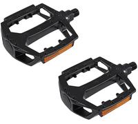 cyclingcolors Par de Pedales para Bicicleta BMX 112x105mm 1/2" de Aluminio con reflectores extraíbles