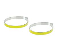 Cyclingcolors - Par de pinzas para pantalones, cromados, reflectantes, bicicletas, scooter, universal, vintage, clip para protección de piernas y pantorrillas
