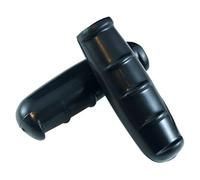 cyclingcolors Par de Poignee Liso Velo d22.2 mm L100 mm Ciudad Vintage Fixie Retro Antiguo marrón Negro Gris Amarillo, Negro