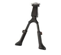 cyclingcolors Pata de Cabra Caballete Central para Bicicleta, Doble, de 24" a 29", Aluminio Negro