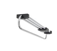 cyclingcolors Perchero, colgador de corbatas, armario corredero telescópico, mueble vestidor, 450 mm negro/cromo