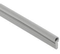 cyclingcolors Perfil de rellenado de juntas gris 13x5 plastico PVC burlete zócalo Cocina puerta Sellado ventanas con nervadura de arpón, redonda (longitud 3m)