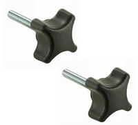 cyclingcolors Perilla de Mano Cruzada Perno Roscado Sujetador de Cabeza de Plástico Tornillo de ala de Mariposa, Paquete de 2