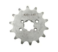 cyclingcolors Piñón Cadena de Transmisión moto ciclomotor compatible con derbi senda 420 14 Dientes Salida de Caja Arrastre