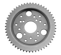 cyclingcolors Piñón de cadena engranajes ciclomotor para motocicleta scooter ciclomotor compatible con derbi senda 420 53 dientes acero aburrir 53mm