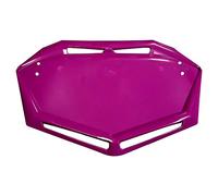 cyclingcolors Placa Porta Número Cabeza de Bicicleta Insignia Competición BMX MTB Trial Eléctrica Motocicleta, Púrpura