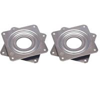 cyclingcolors Plataforma Base giratoria Rotatoria 360° Mueble Pantalla TV Monitor Acero (Paquete de 2)