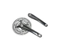 cyclingcolors Platos y bielas para Bicicleta con Brazo de biela, Triple Plato 42-32-22 Dientes, Longitud 170 mm, Aluminio, Color Plata, Caja de pedalier 113 mm