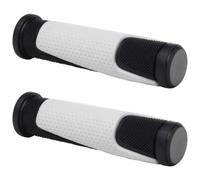 cyclingcolors Puños de Bicicleta 125 mm diámetro 22 mm de Doble Densidad Suaves Unisex Manillar MTB Trekking Carretera Scooter Blanco