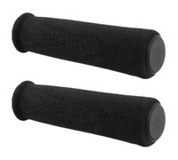 cyclingcolors Puños de Bicicleta de Espuma 125 mm diámetro 22 mm cónicos Suaves Unisex Manillar MTB Trekking Carretera Scooter Negro