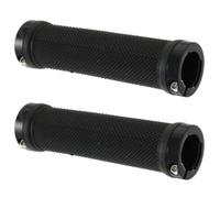 cyclingcolors Puños de Bicicleta Lock-on 125 mm diámetro 22 mm Suaves Unisex Manillar MTB Trekking Carretera Scooter Negro
