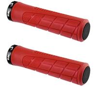 cyclingcolors Puños de Bicicleta Lock-on 135 mm diámetro 22 mm Suaves Unisex Manillar MTB Trekking Carretera Scooter Rojo