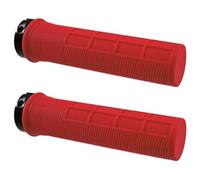 cyclingcolors Puños de Bicicleta Lock-on 135 mm diámetro 22 mm Suaves Unisex Manillar MTB Trekking Carretera Scooter Rojo