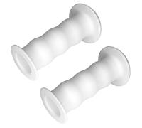 cyclingcolors Puños de Manillar 22mm 85mm Bicicleta MTB BMX Ciclismo Goma Antideslizante, Blanco