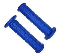 cyclingcolors Puños de Manillar Moto 130 mm Izquierda 7/8" (22 mm) Derecha 1" (24 mm) Revestimiento Antideslizante instalación fácil universales para Moto Scooter ciclomotor Azul