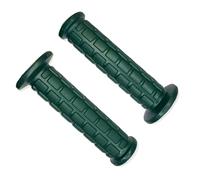 cyclingcolors Puños de Manillar Moto 130 mm Izquierda 7/8" (22 mm) Derecha 1" (24 mm) Revestimiento Antideslizante instalación fácil universales para Moto Scooter ciclomotor Verde