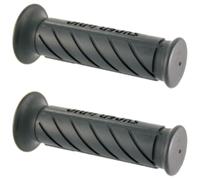 cyclingcolors Puños de Moto 128 mm de Goma Manillar de Alta adherencia Ideales para Scooter maxiscooter ciclomotor Negro