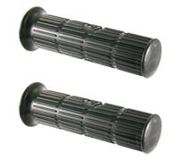 cyclingcolors Puños de Moto 130 mm diámetro 24 mm de Goma Manillar Compatible con Vespa PX 125 150 CC Negro