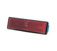 cyclingcolors Reflector catadióptrico rectangular rojo, autoadhesivo, para motocicleta, scooter, coche u otro vehículo, 95 mm