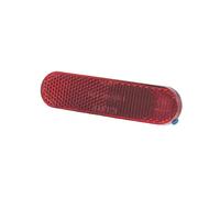 cyclingcolors Reflector catadióptrico rectangular rojo, autoadhesivo, para motocicleta, scooter, coche u otro vehículo, 95 mm