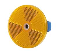 cyclingcolors Reflector redondo autoadhesivo naranja para motocicleta, scooter, coche o vehículo