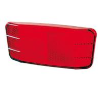 cyclingcolors Reflector Trasero Rojo para Bicicleta, 110 x 50 x 20 mm, Distancia Entre centros de 80 mm