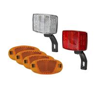 cyclingcolors Reflectores Bicicleta Delantera Blanco Trasero Rojo ángulo Ajustable Reflector
