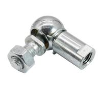 cyclingcolors Rótula de dirección con circlip de acero cincado DIN 71802 pieza de fijación universal longitud 25mm M6 derecha M8 derecha Junta Cilindro de gas Rodamiento Vástago de bolas Perno roscado