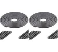 cyclingcolors sellado espuma polietileno rollo juntas cinta cuerda redondo PE puerta, ventana Perfil de rellenado Calafateo aislamiento acústico y térmico (Ø10mm x 3 metro) (Paquete de 2)
