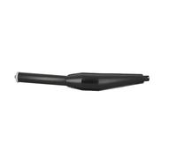 cyclingcolors Silenciador de escape universal negro de 28 mm para motocicleta, scooter y ciclomotor