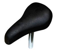 cyclingcolors Sillín de Bicicleta Niño BMX Espuma Comfort con tija de 22mm, Negro