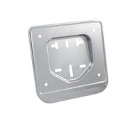 cyclingcolors Soporte de matrícula portaplacas Portamatriculas para Moto Scooter ciclomotor, 155x150mm plástico Cromado