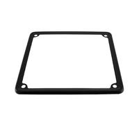 cyclingcolors Soporte de matrícula portaplacas Portamatriculas para Moto Scooter ciclomotor, 170x170mm Acero Inoxidable Negro