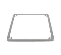 cyclingcolors Soporte de matrícula portaplacas Portamatriculas para Moto Scooter ciclomotor, 170x170mm Acero Inoxidable Cromado