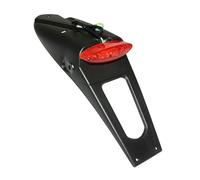 cyclingcolors Soporte de matrícula portaplacas Portamatriculas para Moto Scooter ciclomotor con luz LED roja 430x125x135 mm