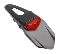 cyclingcolors Soporte de matrícula portaplacas Portamatriculas para Moto Scooter ciclomotor con luz LED roja 325x55x110 mm