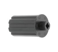 cyclingcolors Tapa de extremo de tubo de persiana enrollable octogonal, salida de plástico para ventana, para tubo de salida cuadrado de 8 mm con boquilla de Ø 18 mm