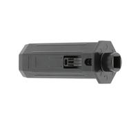 cyclingcolors Tapa de tubo de persiana enrollable octogonal, salida de plástico para ventana, para tubo octogonal de 40 mm, salida cuadrada de 10 mm con boquilla de Ø 18 mm