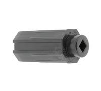 cyclingcolors Tapa de tubo de persiana enrollable octogonal, salida de plástico para ventana, para tubo octogonal de 40 mm, salida cuadrada de 10 mm con boquilla de Ø 25 mm