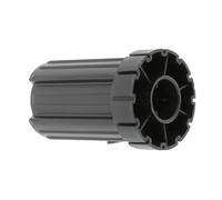 cyclingcolors Tapa de tubo de persiana octogonal, salida de plástico para ventana, para polea y tubo Ø 62 mm, salida ranurada para cojinete Ø 28 mm