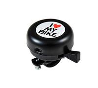 cyclingcolors Timbre de Bicicleta bocina Negro i Love my Bike