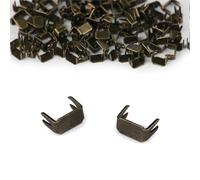 Cyclingcolors Tope inferior cremallera 3x5mm N° 3 de Metal ideal para Faldas Prendas de Vestir Vestidos Artículos de Cuero Cojín, latón 10g (aproximadamente 130 piezas)