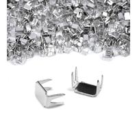 Cyclingcolors Tope inferior cremallera 3x5mm N° 3 de Metal ideal para Faldas Prendas de Vestir Vestidos Artículos de Cuero Cojín, níquel 10g (aproximadamente 130 piezas)