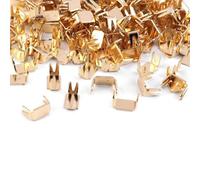 Cyclingcolors Tope inferior cremallera 4x7mm N° 5 de Metal ideal para Faldas Prendas de Vestir Vestidos Artículos de Cuero Cojín, dorado 10g (aproximadamente 80 piezas)