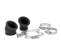 cyclingcolors Tubo de admisión de motocicleta scooter ciclomotor compatible con am6 minarelli beta rr peugeot xp6 yamaha tzr dtr diámetro 24mm con 2 mangas 30° + 45°