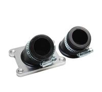 cyclingcolors Tubo de admisión de motocicleta scooter ciclomotor compatible con derbi senda gpr gilera smt rcr diámetro interior 24mm con 2 mangas 30° + 45°