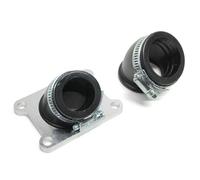 cyclingcolors Tubo de admisión de motocicleta scooter ciclomotor compatible con derbi senda gpr gilera smt rcr diámetro interior 24mm + 32mm avec 2 manchons 5°
